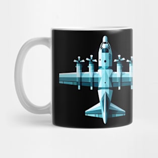 Tactical Transport | Geometric C-130 Hercules Tee Mug